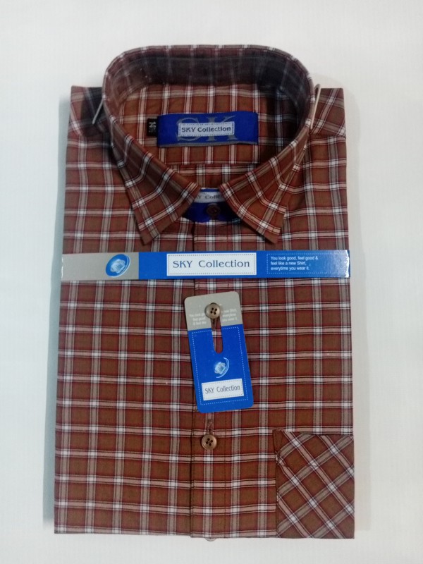 Rust Red Check Shirt