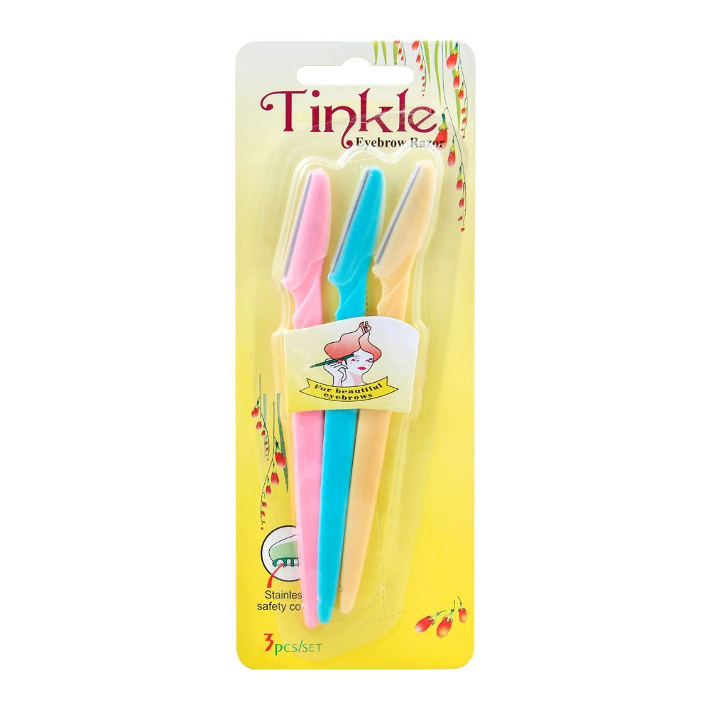 Tinkle Women Eyebrow Razor, 3 Pieces