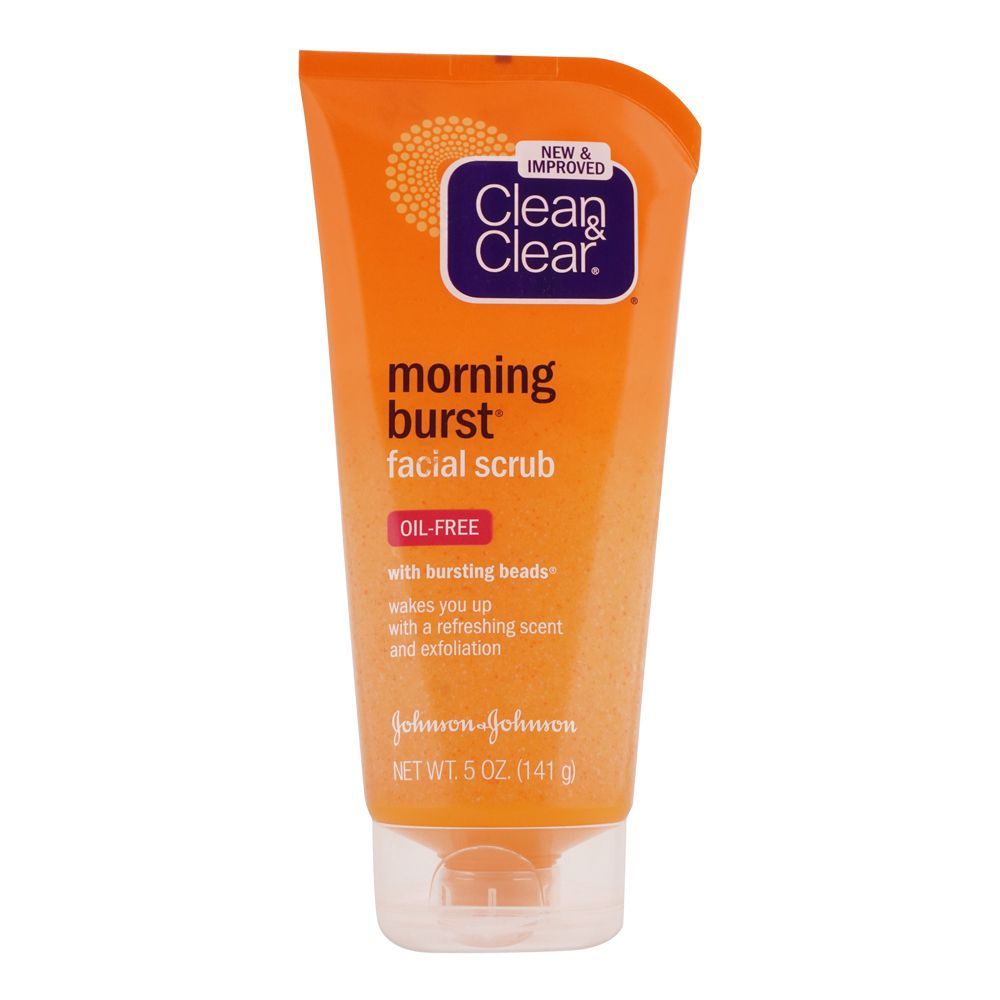 Clean & Clear Morning Burst Oil-Free Facial Scrub, 141gm