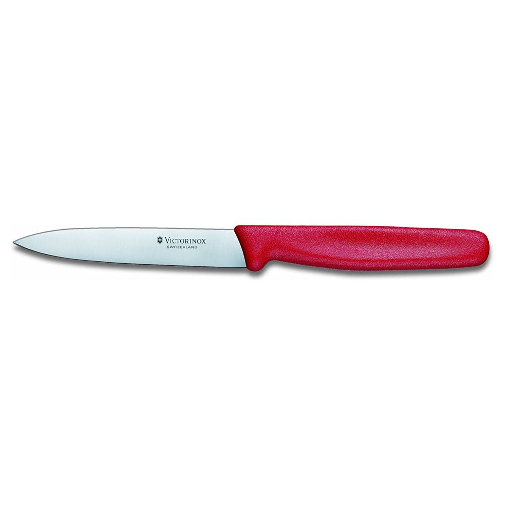 Victorinox Swiss Paring Knife, 4 Inches, Red, 5.0701