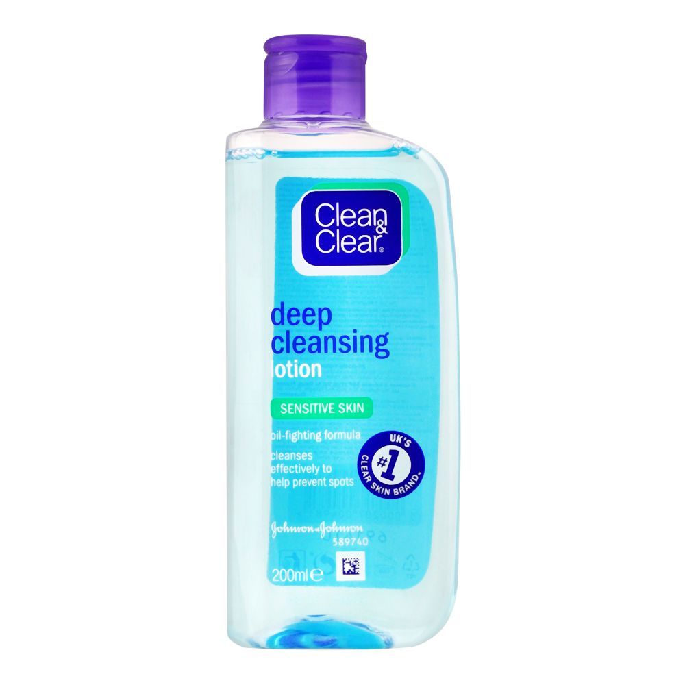 "Clean & Clear Deep Cleansing Sensitive Skin Lotion, 200ml"