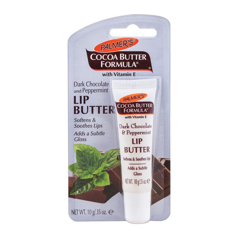 Palmer's Lip Butter, Cocoa Butter Formula, Dark Chocolate And Peppermint, 10g