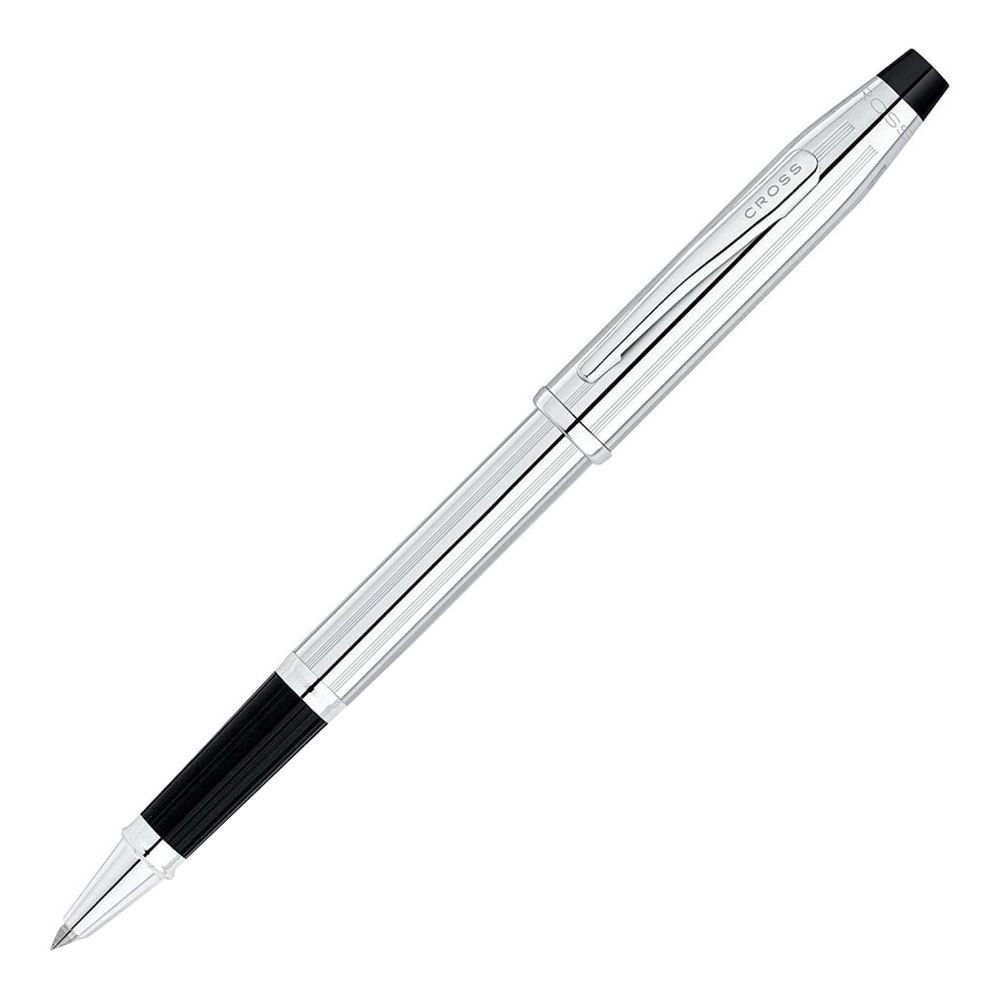 Cross Century II Rolling Ball Pen, Chrome Poli, With Black Gel Tip, 3504