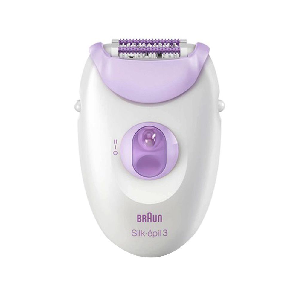 Braun Silk Epil 3, Legs & Arms Epilator, White/Purple, 3170