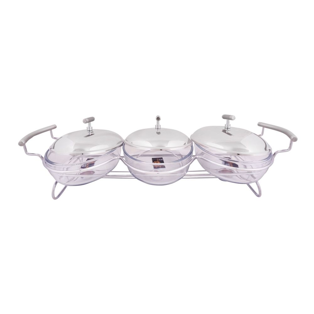 Food Warmer With Glass Dish, 3 x 1.5 Liters, KE-80