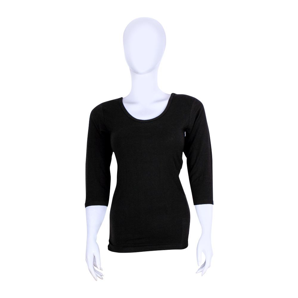 Jockey Thermal 3-Quarter Sleeves Top, Women, Black - WR2503