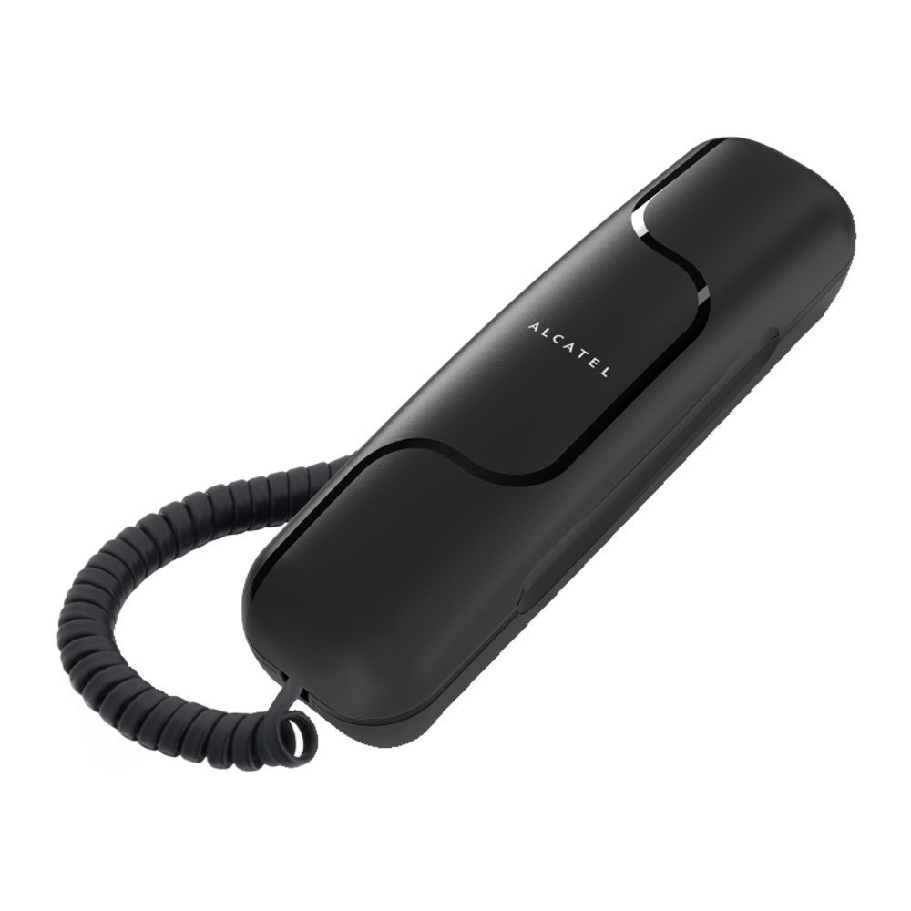 Alcatel Black Ultra Compact Corded Landline Phone, T06 EX