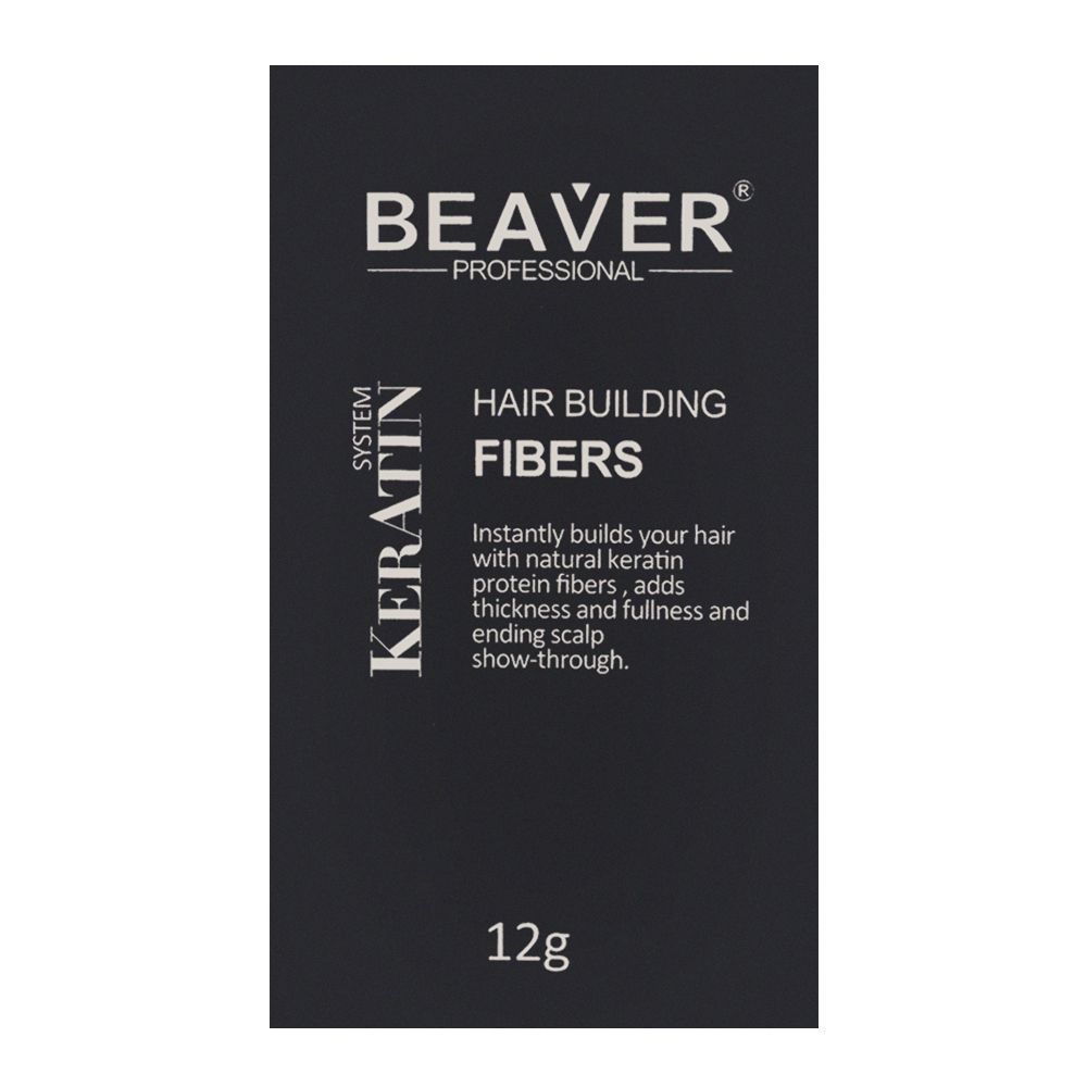 Beaver Professional Keratin System Hair Building Fibers Light Brown 12g