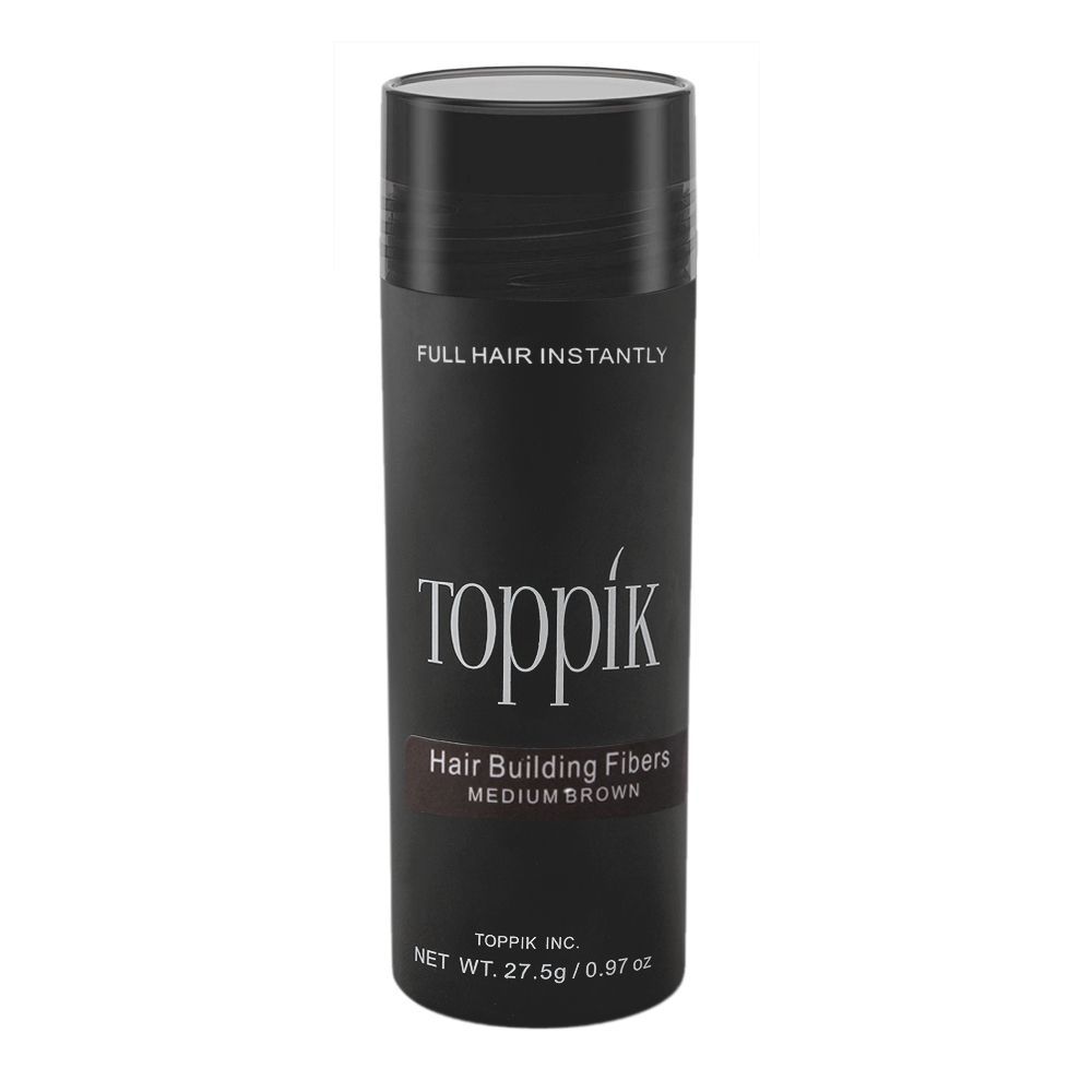 Toppik Hair Building Fibers, Medium Brown, 27.5g