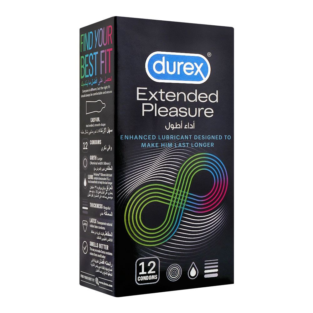 Durex Extended Pleasure Condoms 12-Pack