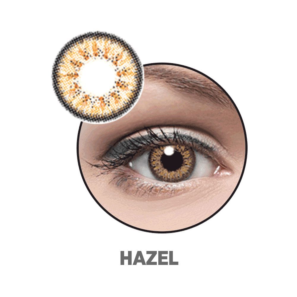 Optiano Soft Color Contact Lenses, Hazel