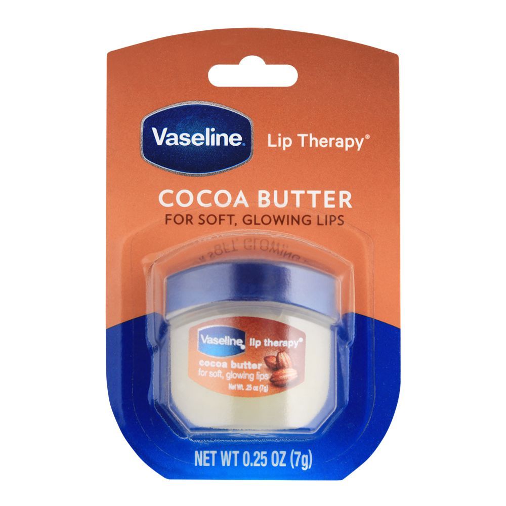 Vaseline Lip Therapy Lip Balm, Cocoa Butter, 7gm