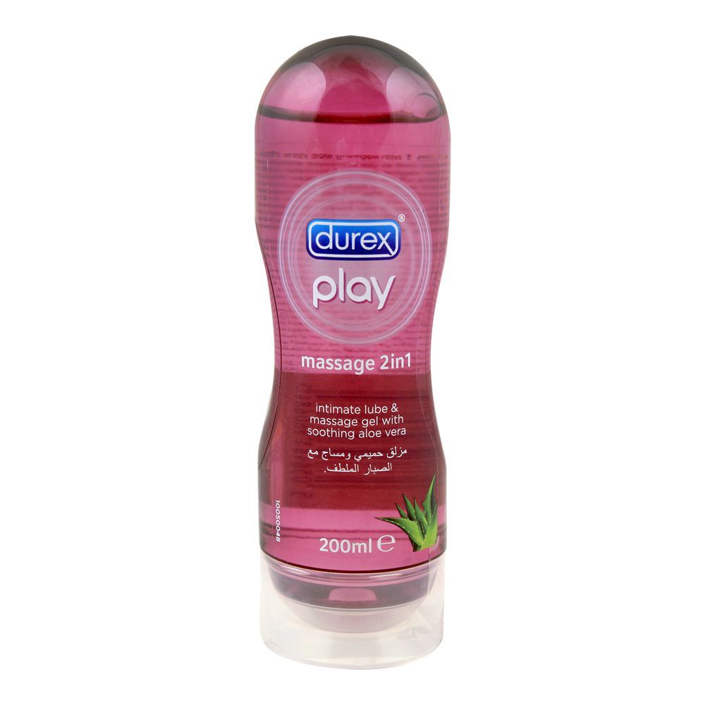 Durex Play Massage 2-In-1 Intimate Lube &  Massage Gel, Aloe Vera, 200ml