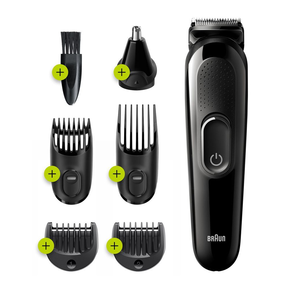 Braun All-in-One Trimmer 3, Beard & Hair, 6-In-1 Styling Kit, MGK-3220