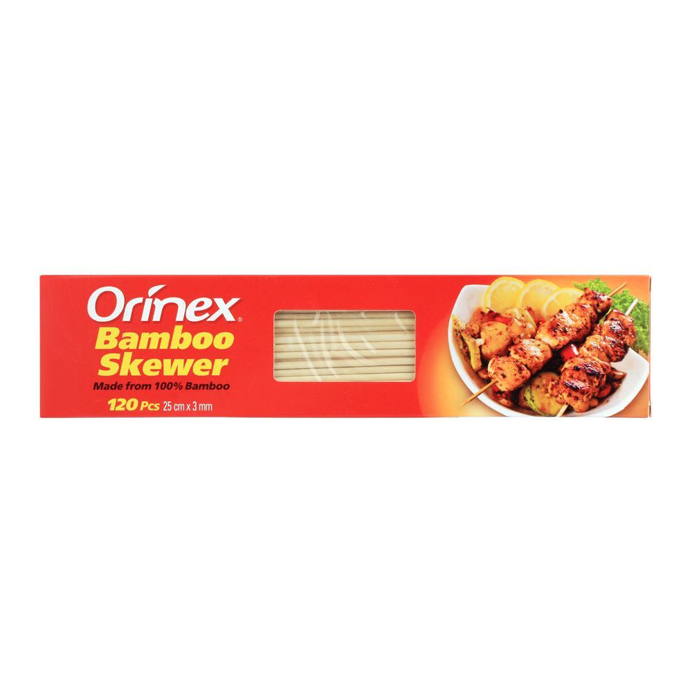 Orinex Bamboo Skewer, 120-pack, 25cm x 3mm