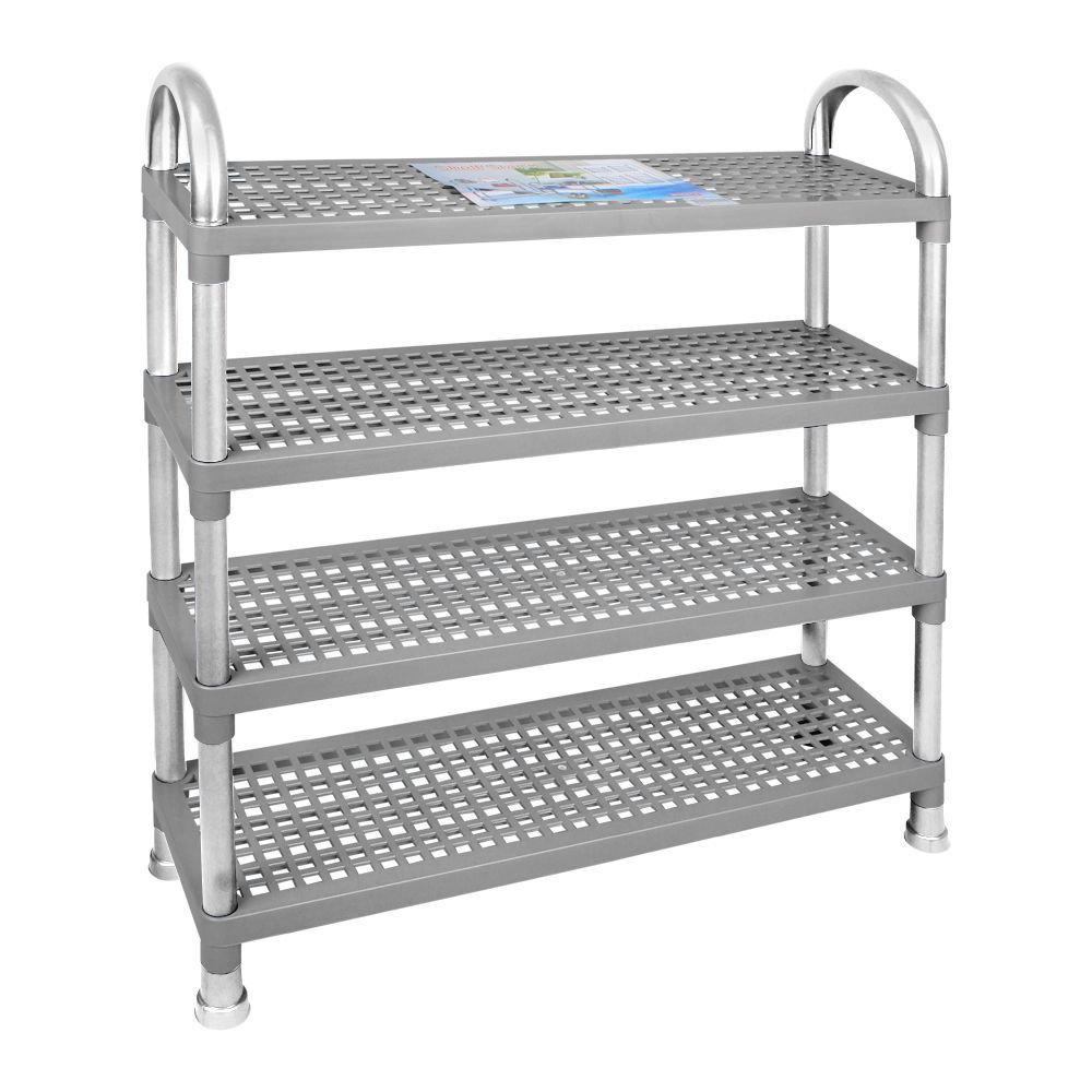 Lion Star Shelf Stand, 4 Stacks, Gray, A-47