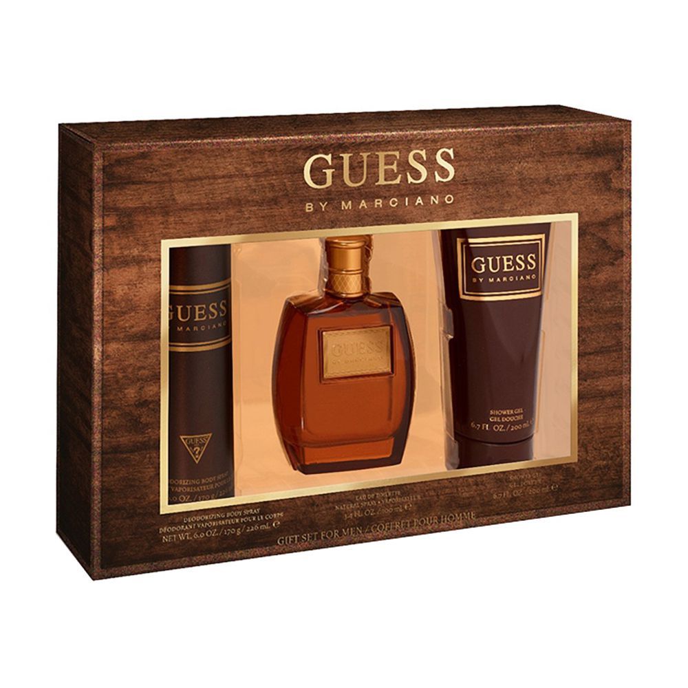 Guess By Marciano Pour Homme Set, Eau De Toilette, 100ml + Body Spray, 226ml + Shower Gel, 200ml