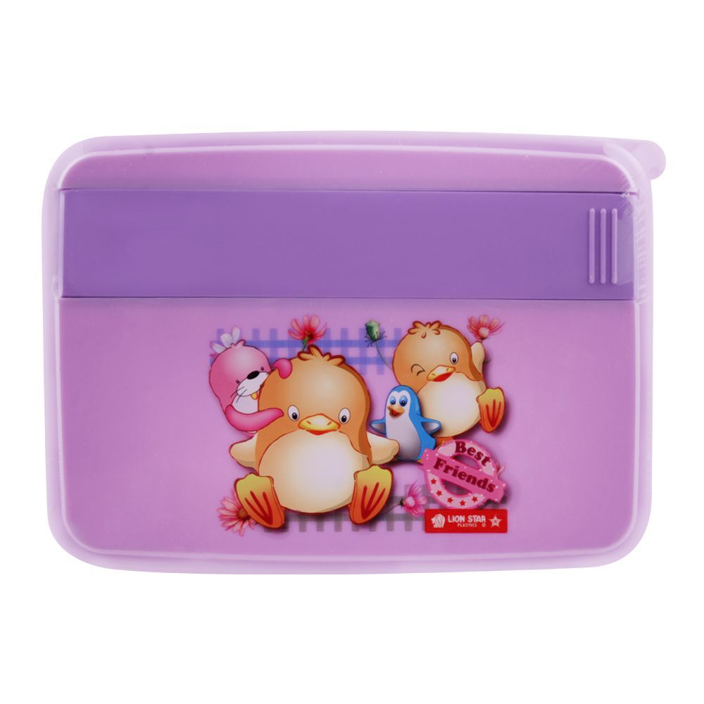 Lion Star Mario Lunch Box, Purple, 6x4x1.5 Inches, FB-1