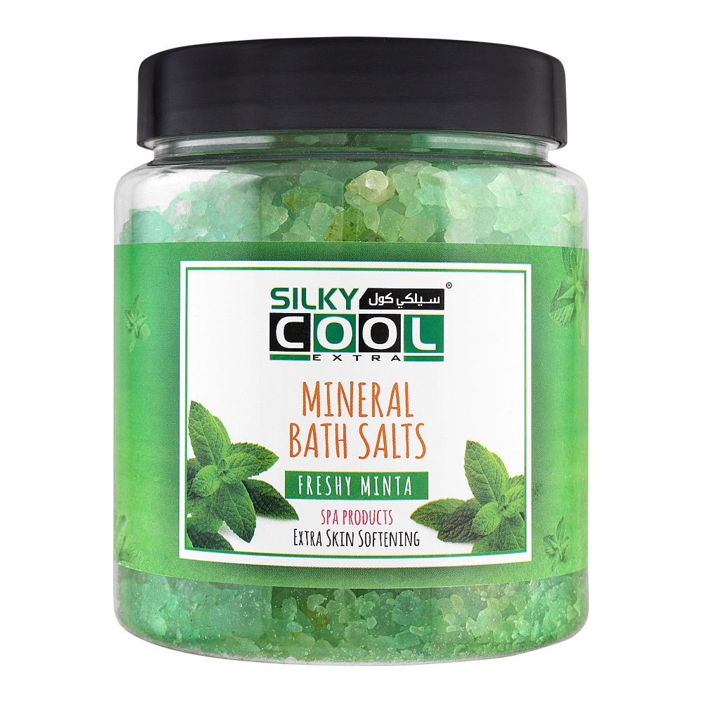 Silky Cool Extra Mineral Bath Salts, Freshy Minta, 750g