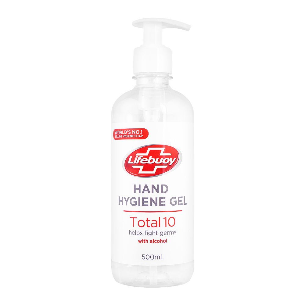 Lifebuoy Total 10 Hand Hygiene Gel, With Alcohol, Imported, 500ml