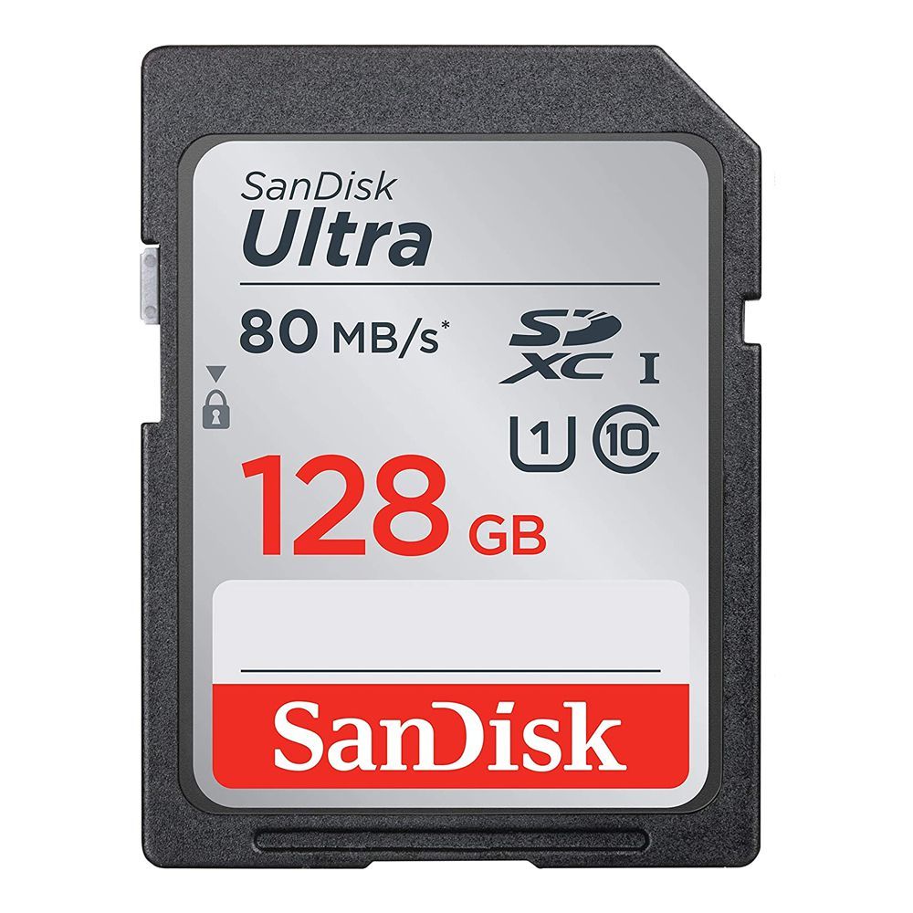 Sandisk Ultra 128GB SDXC UHS-1 Card, 120MB/s