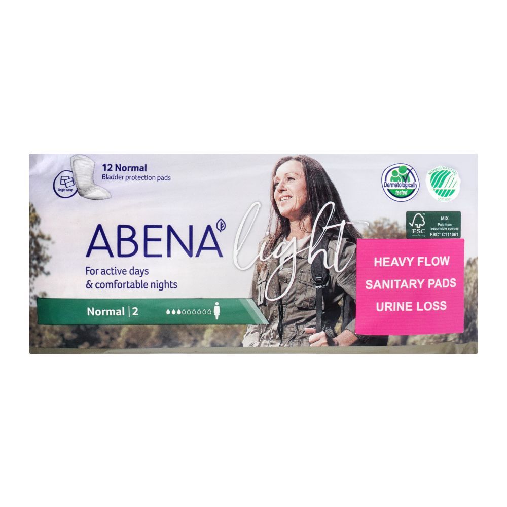 Abena Light Bladder Protection Pads, Normal 2, 12-Pack