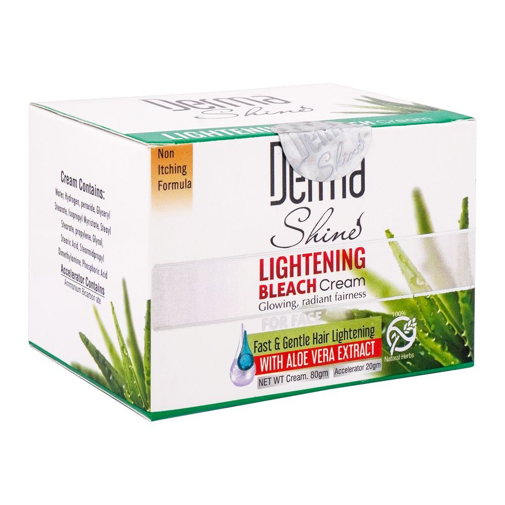 Derma Shine Fast & Gentle Hair Lightening Bleach Cream, 80g