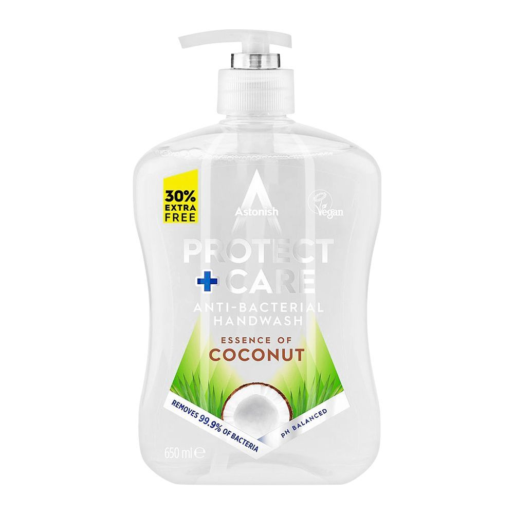 Astonish Peotect+Care Essence Of Coconut Antibacterial Hand Wash, 650ml