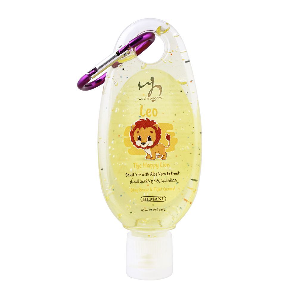 Wasim Badami Leo The Happy Lion Kids Hand Sanitizer, 65ml