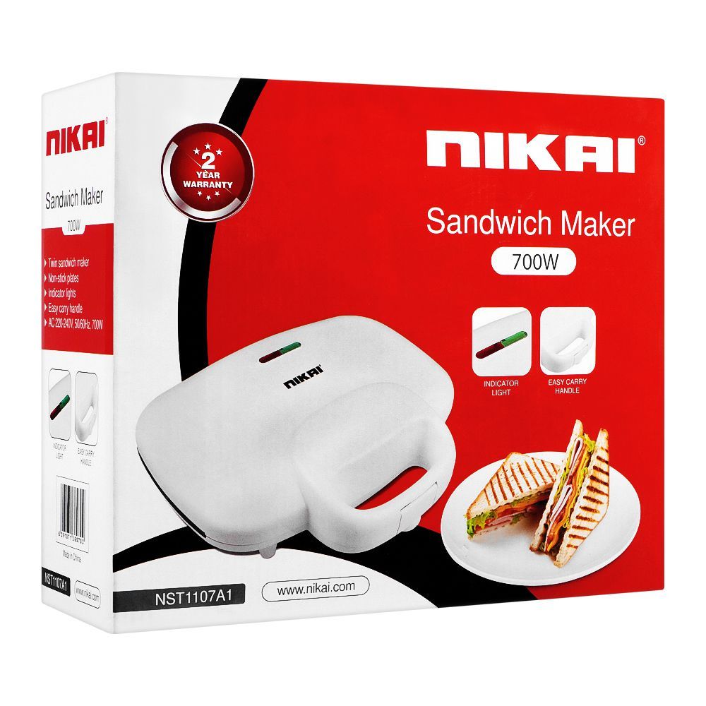 Nikai Sandwich Maker, 700W, NST-1107A1