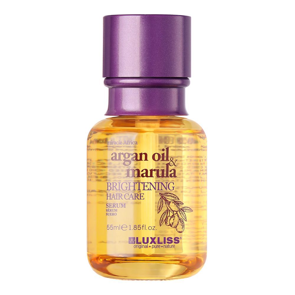 Beaver Luxliss Miracle Africa Argan Oil & Marula Brightening Hair Care Serum, Paraben & Sulfate Free, 50ml