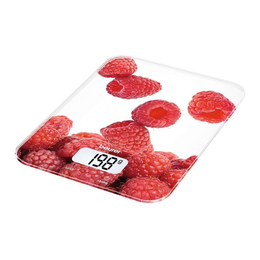 Beurer Wellbeing LCD Display Kitchen Scale, Weight Machine, Berry, KS-19