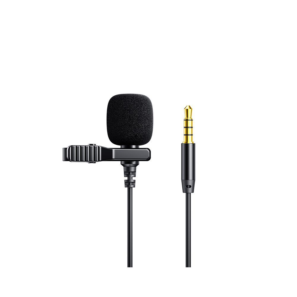 Joyroom Lavalier Microphone, 2m, Black, JR-LM1