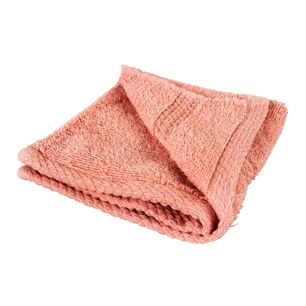 Cotton Tree Combed Cotton Wash Towel, 30x30cm, Pink