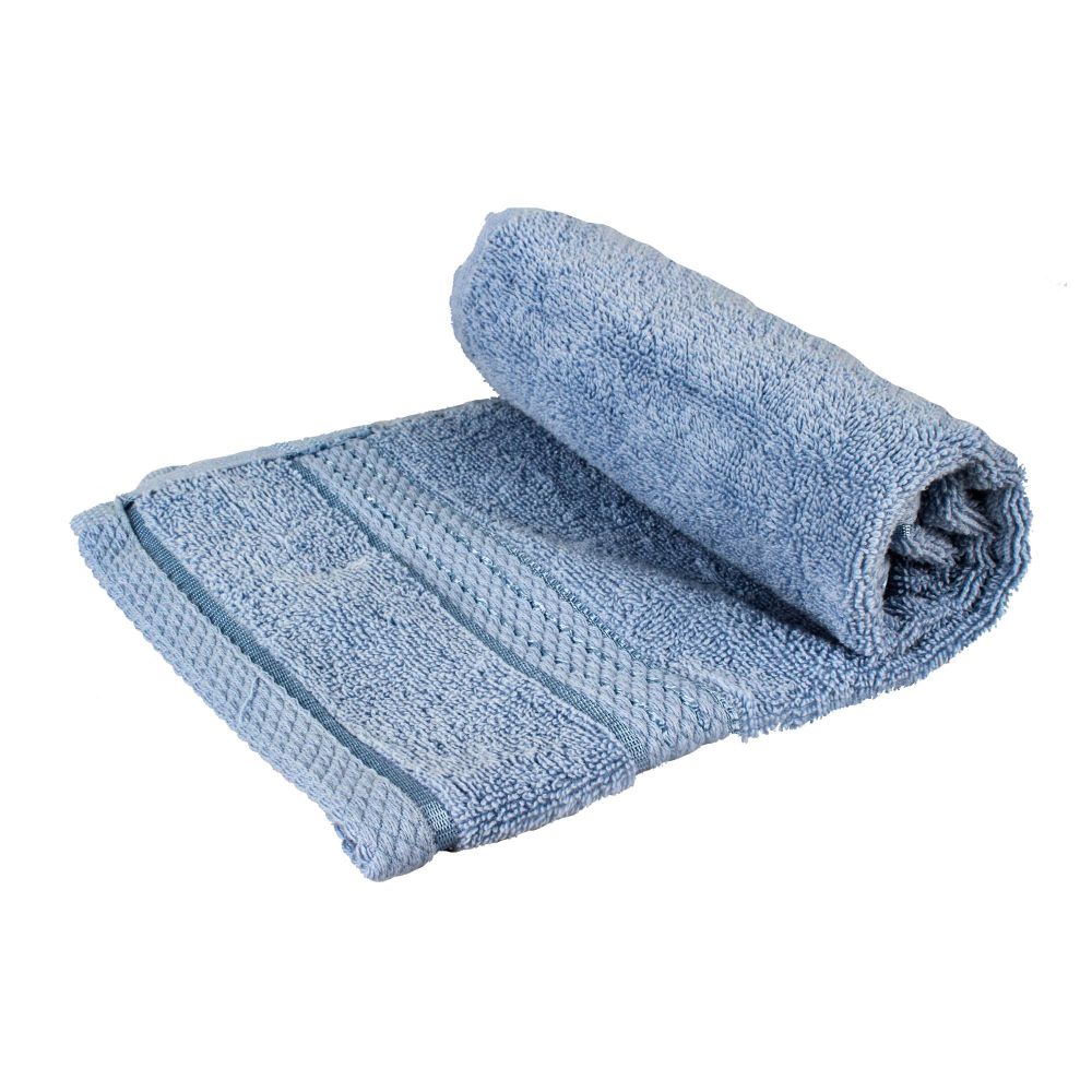 Cotton Tree Combed Cotton Face Towel, 40x60cm, Light Blue