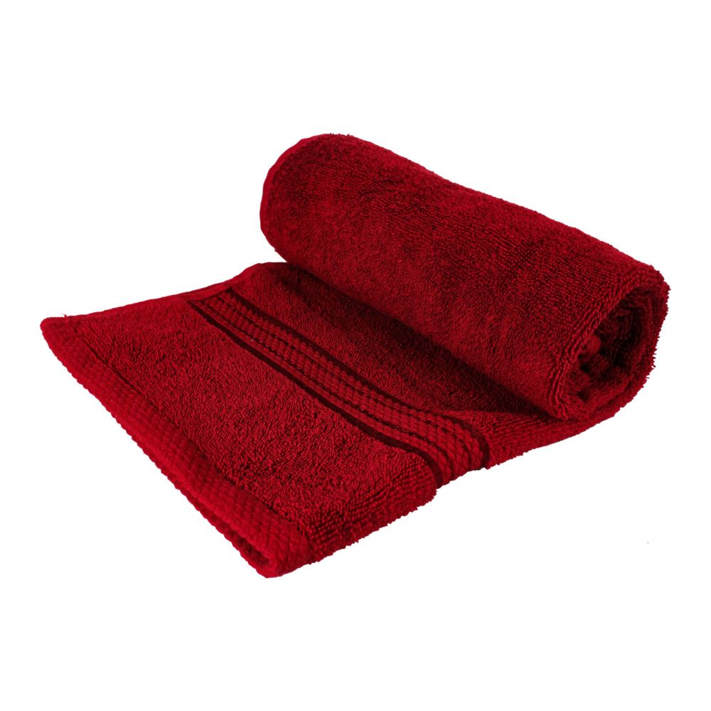 Cotton Tree Combed Cotton Hand Towel, 50x100cm, Maroon