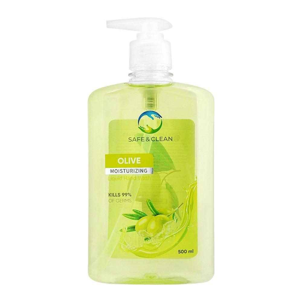 Safe & Clean Olive Moisturizing Liquid Hand Wash, 500ml