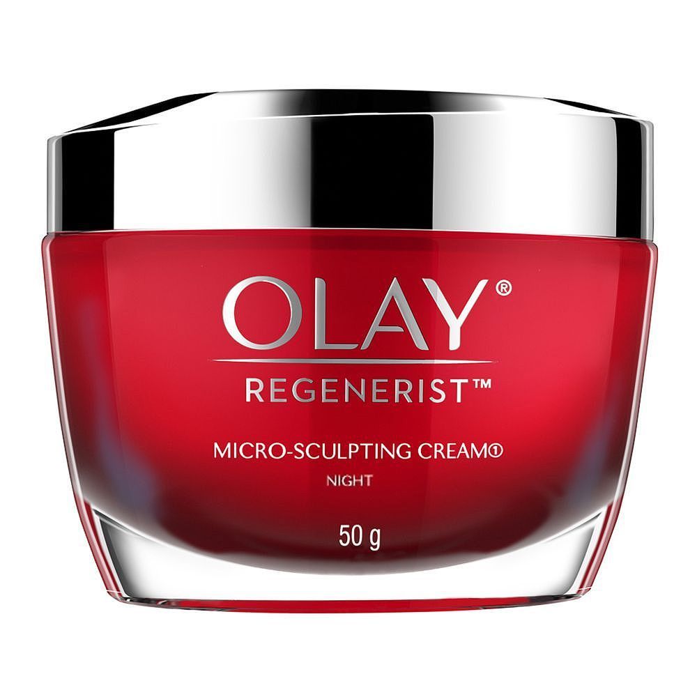 Olay Regenerist Micro-Sculpting Night Moisturiser Cream, 50g