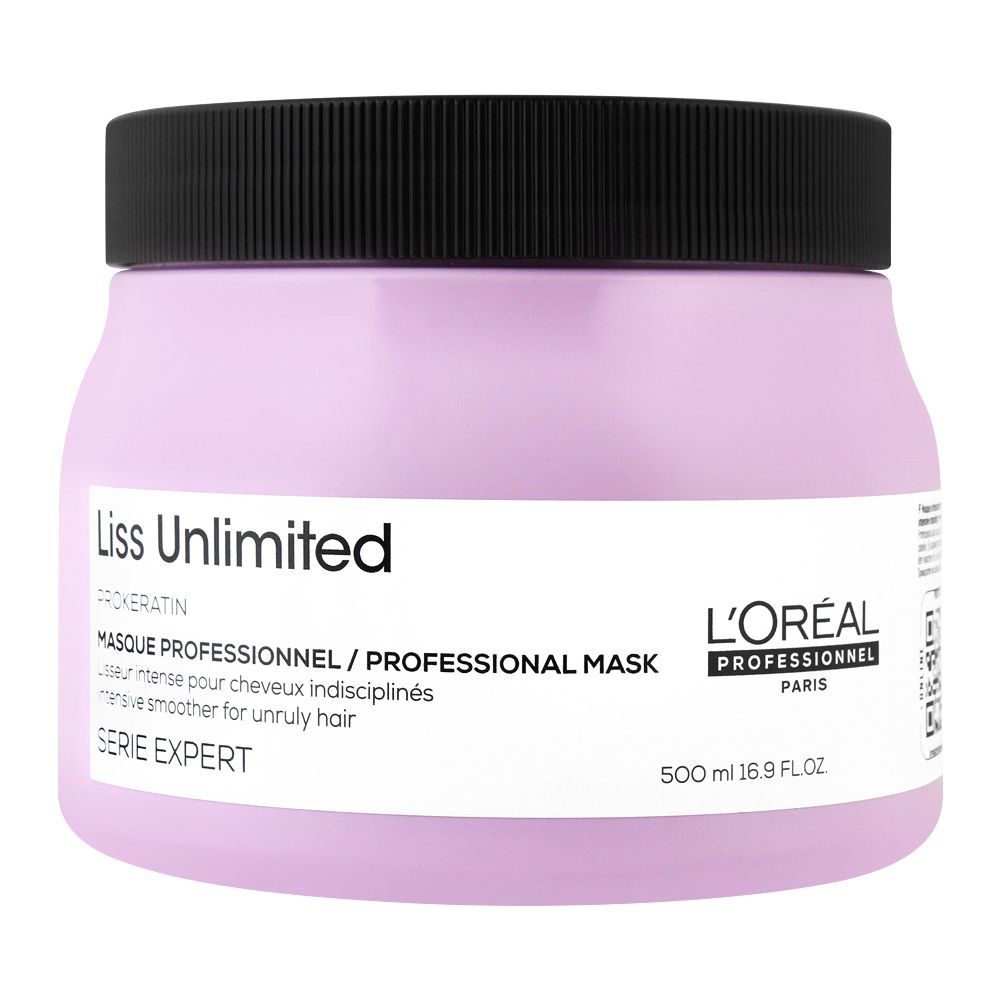 L'Oreal Professionnel Serie Expert Pro-Keratin Liss Unlimited Professional Hair Masque, 500ml