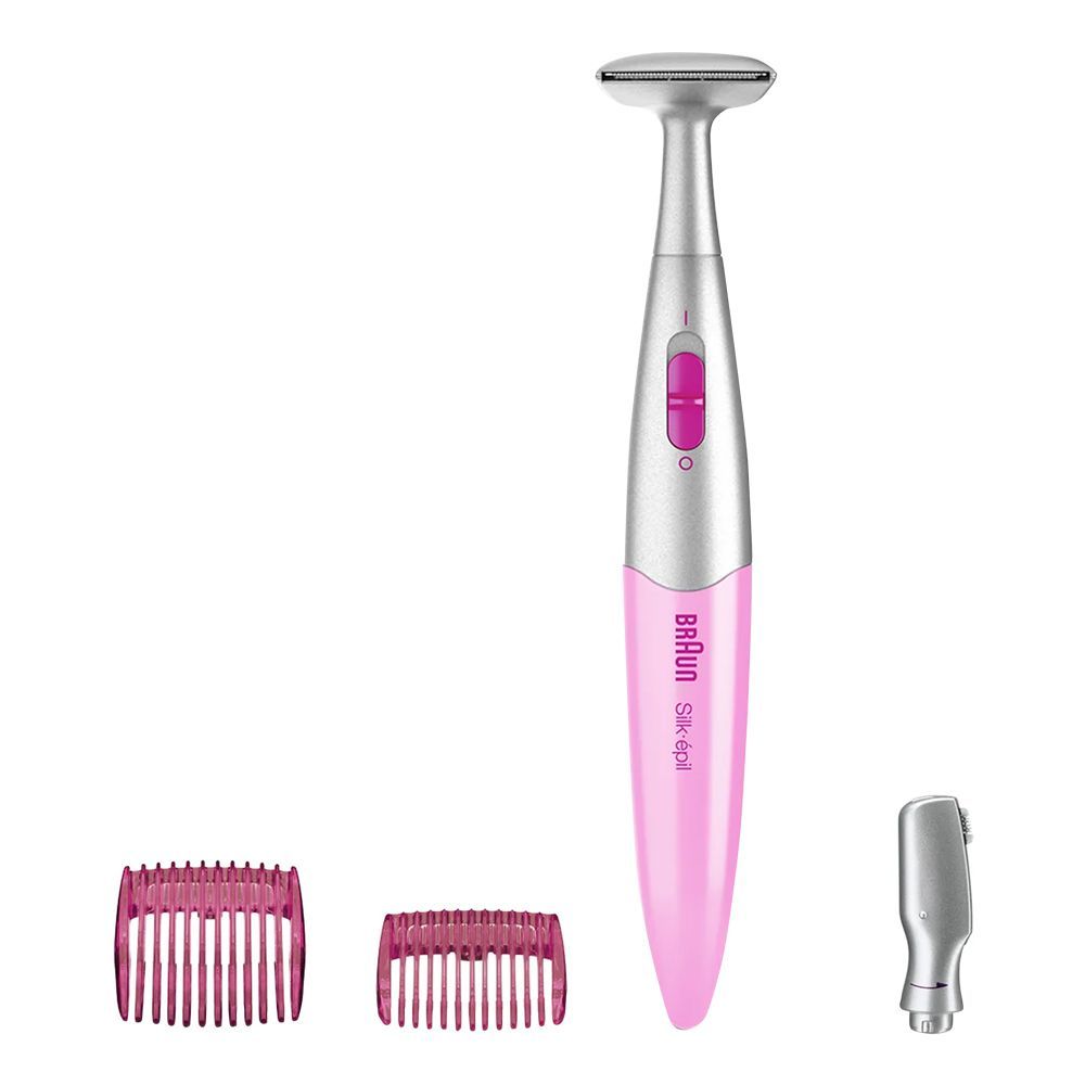 Braun Silk Epil 3-In-1 Trimmer, Pink/Grey, FG1100