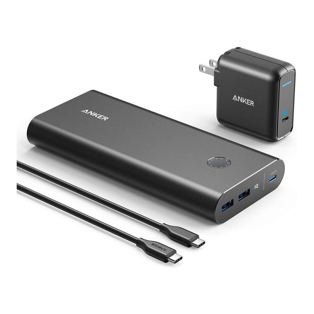 Anker Power Core+ 26800 PD 45W Speed Combo High-Speed Portable Charger, Black, B1376L11