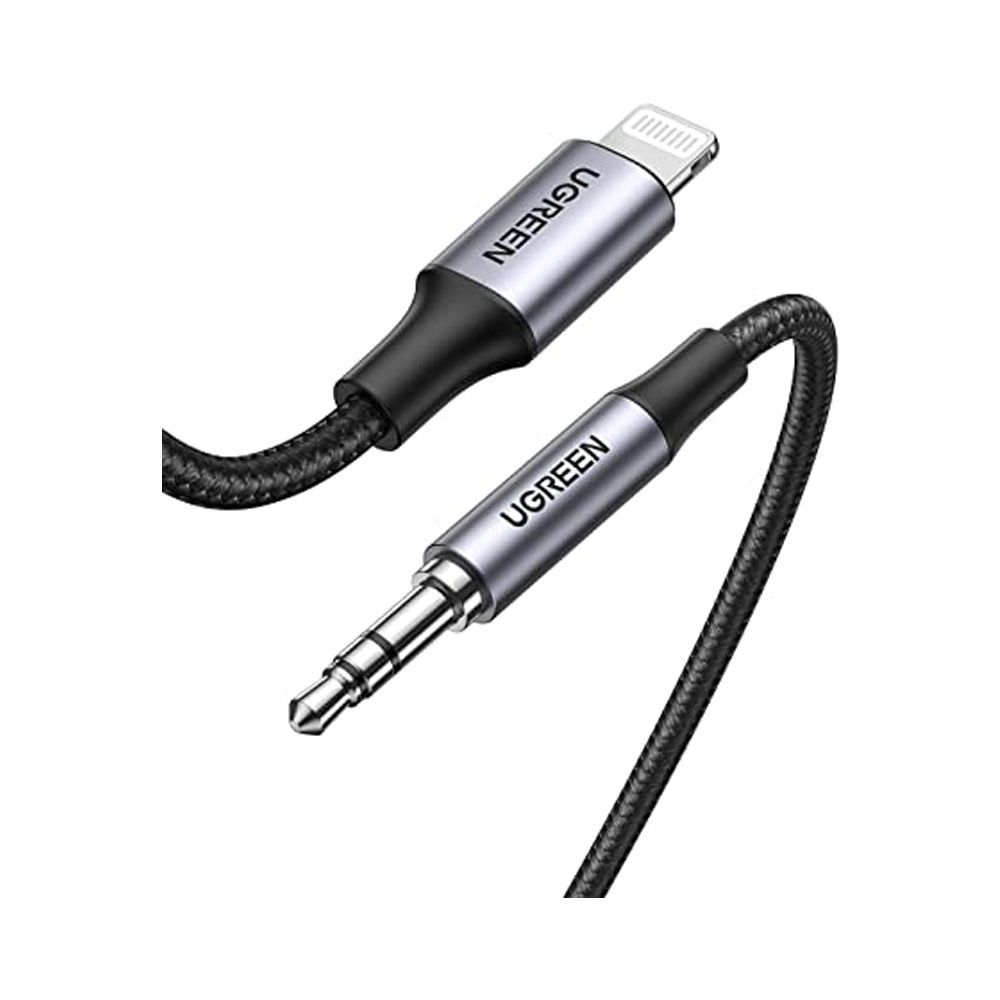 Joyroom Hi-Fi Lightning to 3.5mm Port Audio Cable, 2m, Black, SY-A02