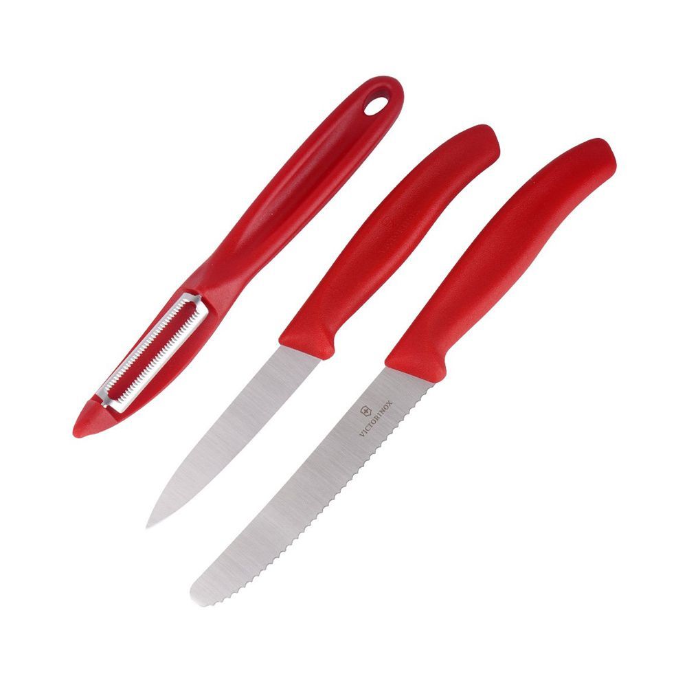 Victorinox Paring Knife + Peeler 3-Pack, 6.7111.31