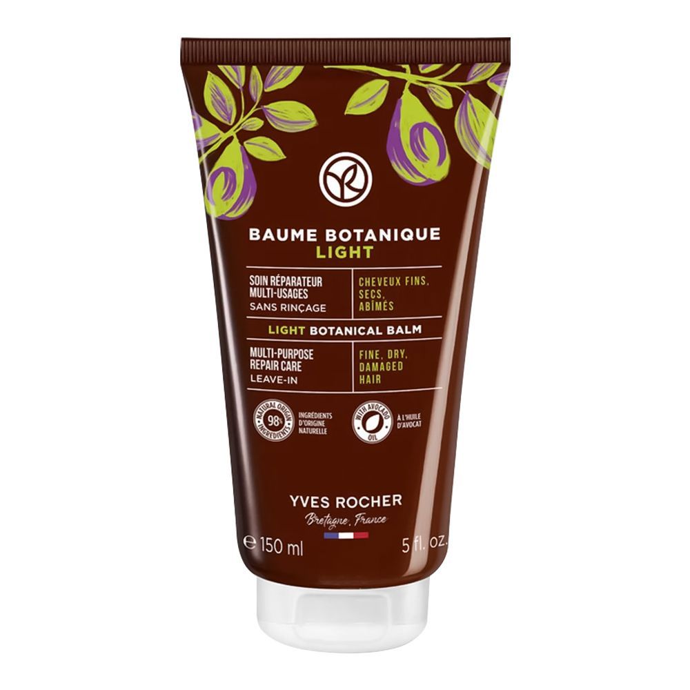 Yves Rocher Multi-Purpose Repair Care Leave-In Light Botanical Hair Balm, For Dry/Damaged Hair150ml