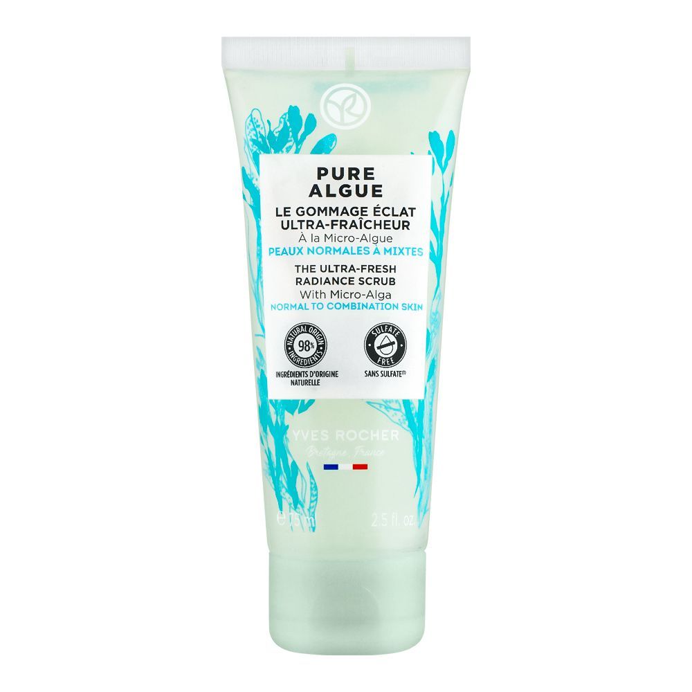 Yves Rocher Pure Algue Ultra Fresh Radiance Scrub, 75ml