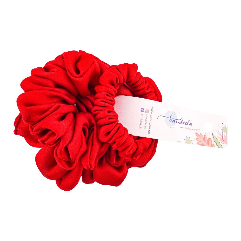 Sandeela Triple Scrunchies, Red, 06-02-3010, 3 Sizes