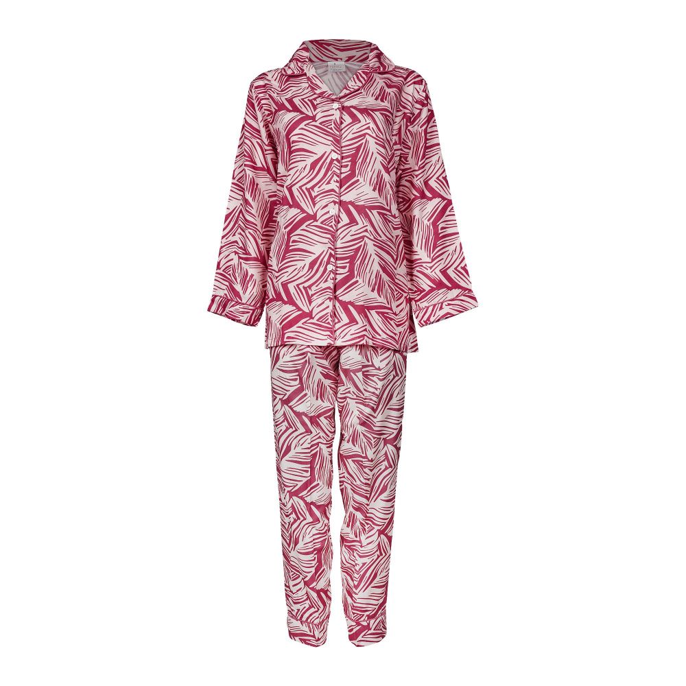 IFG Printed Viscos Pajama Set, Red, PS-124