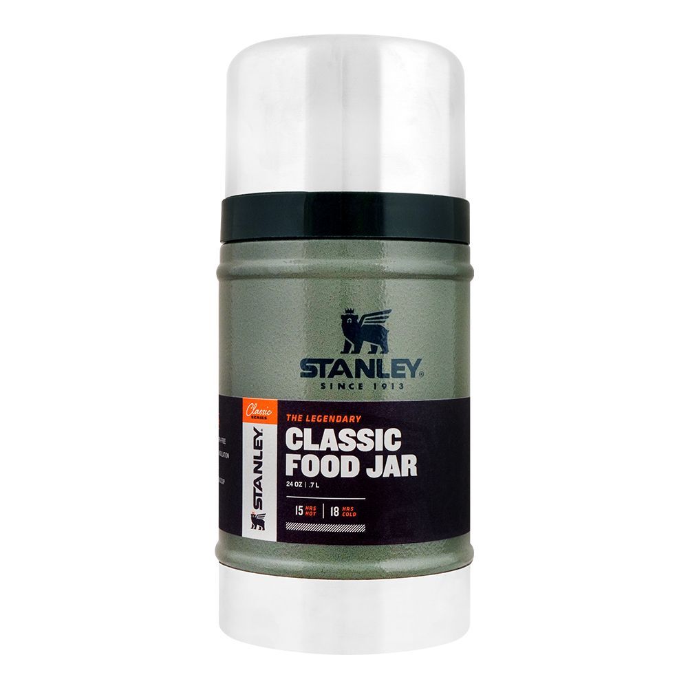 Stanley Classic Series Legendary Classic Food Jar 0.7 Litre, Hammertone Green, 10-07936-003