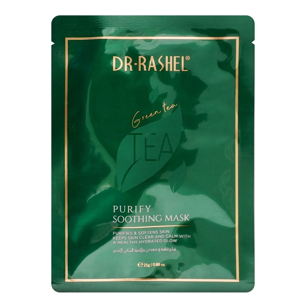 Dr. Rashel Green Tea Purify Soothing Mask, Purifies & Softens Skin, 25g