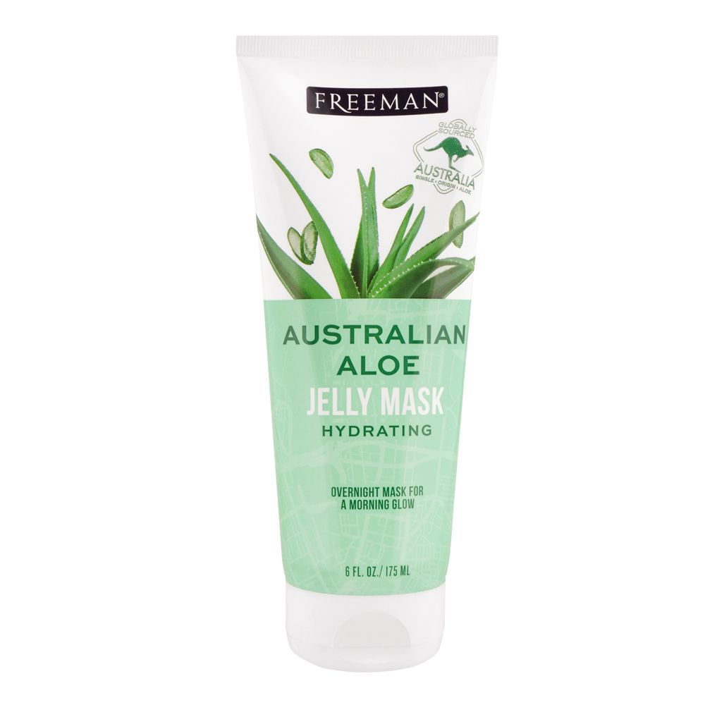 Freeman Australian Aloe Hydrating Jelly Mask, Overnight Mask For A Morning Glow, 175ml